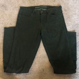 Dark forest green jeans. Articles of society